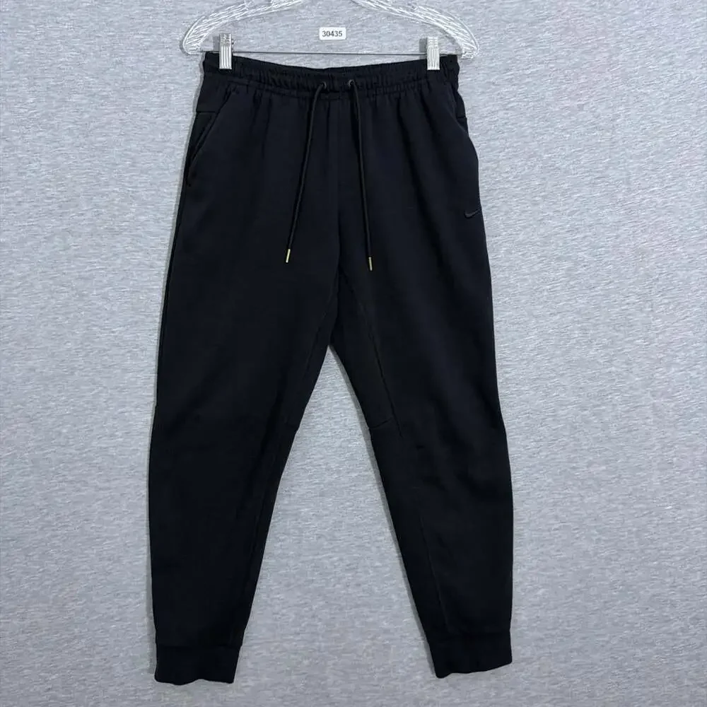 Nike Men's Size Small Black Terry Primary Dri-Fit UV Versatile Jogger Pants